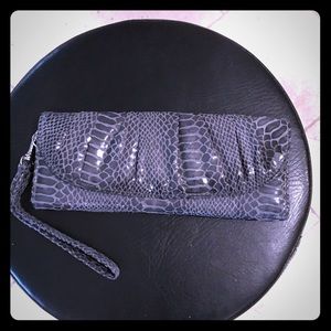 Gray wallet/clutch
